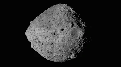 This undated image provided by NASA shows the asteroid Bennu seen from the Osiris-Rex spacecraft.