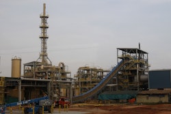 Construction vehicles are parked at the site of Lynas' rare earths plant in Gebeng, eastern Malaysia, Thursday, April 19, 2012.