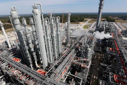This Nov. 16, 2015 photograph, an overview shows a section of the Mississippi Power Co. carbon capture plant in DeKalb, Miss., that has now been demolished.