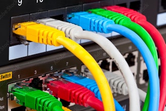 An ethernet network.