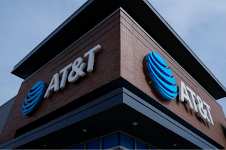 An AT&T retail location is shown in Willow Grove, Pa., Thursday, Feb. 22, 2024.