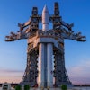 In this photo released by Roscosmos space corporation on Wednesday, April 3, 2024 an Angara-A5 rocket is seen during preparation for the launch at Vostochny space launch facility outside the city of Tsiolkovsky, about 200 kilometers (125 miles) from the city of Blagoveshchensk in the far eastern Amur region, Russia. The Angara-A5 is a new heavy-lift rocket developed in Russia.