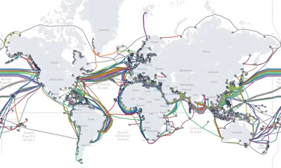 Undersea cables tie the world together.