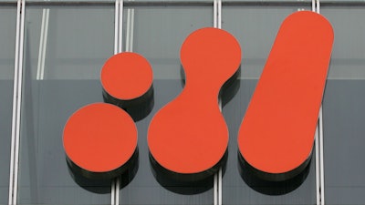 Mining giant BHP Billiton logo sits on the outside of their head office in Melbourne, Australia, Thursday, Nov. 27, 2008.