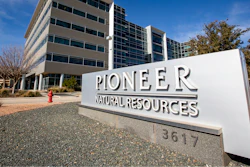 Pioneer Natural Resources Midland headquarters office is shown on Jan. 13, 2021, in Midland, Texas.