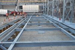 The BAC Series 3000 modules were installed on the existing concrete cold-water basin.