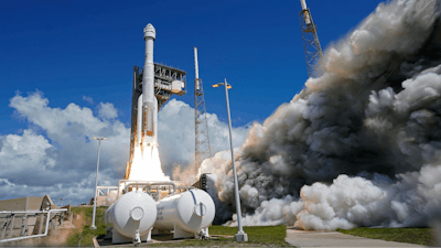 Boeing's Starliner capsule atop an Atlas V rocket lifts off from Space Launch Complex 41 at the Cape Canaveral Space Force Station on a mission to the International Space Station, Wednesday, June 5, 2024, in Cape Canaveral, Fla.