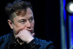 Tesla and SpaceX chief executive officer Elon Musk listens to a question as he speaks at the SATELLITE Conference and Exhibition in Washington, March 9, 2020.