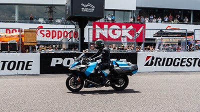 Kawasaki Motors conducted a public demonstration run of a hydrogen ICE motorcycle on July 20, 2024, at Suzuka Circuit in Japan.