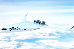 JetZero's full body aircraft, merged with Alaska Airlines.