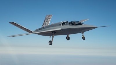 Northrop Grumman demonstrated how its fully digital engineering ecosystem reduces engineering rework, accelerates schedule and saves costs for future aircraft programs following the first flight of the Scaled Composites Model 437 technology demonstrator on August 29, 2024.