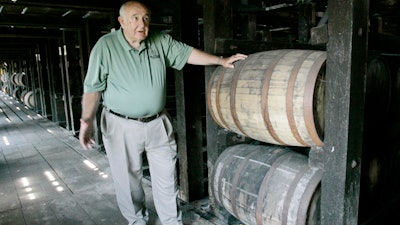 Wild Turkey master distiller Jimmy Russell in a warehouse in Lawrenceburg, Ky., June 18, 2008.