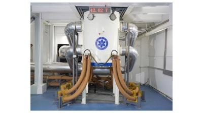 The 42 Tesla resistive magnet.