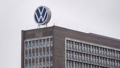 The headquarters of car maker Volkswagen is shown in Wolfsburg, Germany, Thursday, Dec. 9, 2021.