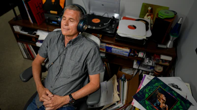 Mark Michaels, CEO & Chairman of United Record Pressing, poses for a portrait July 11, 2024, in Nashville, Tenn.