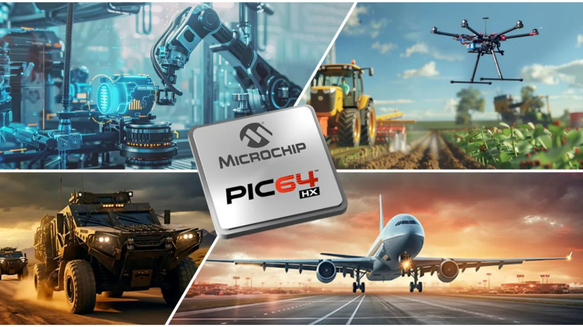 Microchip's new PIC64HX Microprocessors.