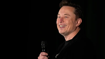 Elon Musk speaks in Folsom, Pa., Thursday, Oct. 17, 2024.