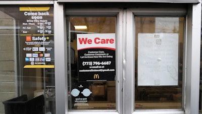 A McDonald's pick-up window in Chicago, Wednesday, Oct. 23, 2024.