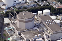 The No. 2 reactor building of the Tsuruga nuclear power plant is seen in Tsuruga, Fukui prefecture, on the Sea of Japan coast on July, 2024.