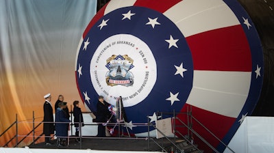 HII christened Virginia-class submarine Arkansas (SSN 800) at the company’s Newport News Shipbuilding (NNS) division Saturday, Dec. 7, 2024.