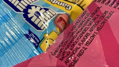 Pez candy, which contains red dye no. 3, on display at a store in Lafayette, Calif., March 24, 2023.