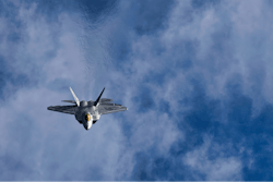 A U.S. Air Force F-22 Raptor.