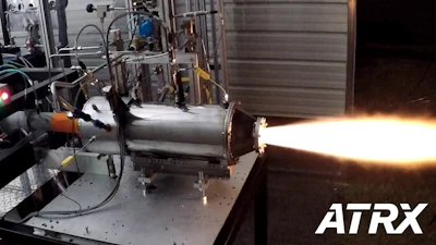 ATRX Air Turbo Rocket Prototype Hot Fire Test.