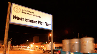 The first load of nuclear waste arrives in Carlsbad, N.M., on March 26, 1999.