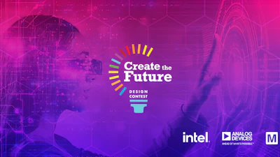 Mouser's Create the Future Design Contest banner.