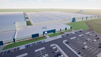Rendering of Kimberly-Clark's future manufacturing facility in Warren, Ohio.