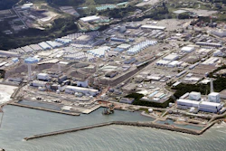 This aerial view shows the Fukushima Daiichi nuclear power plant in Futaba and Namie towns, northern Japan, on Aug. 24, 2023.