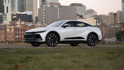 This photo provided by Toyota shows the 2025 Crown.