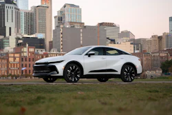 This photo provided by Toyota shows the 2025 Crown.