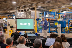 Sellars CEO Tom Sellars at a ribbon-cutting ceremony for the company's new production facility, Milwaukee, June 17, 2025.