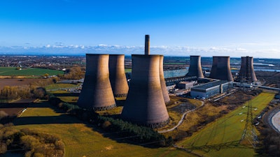 Ferry Power Station, a coal fired power station located in Warrington, England.