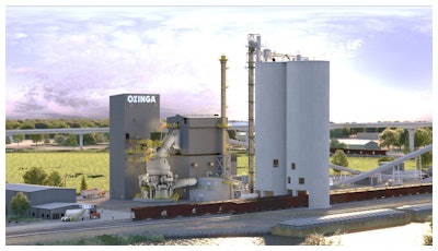 When completed, Ozinga's low-carbon cement manufacturing facility will be the largest in North America.