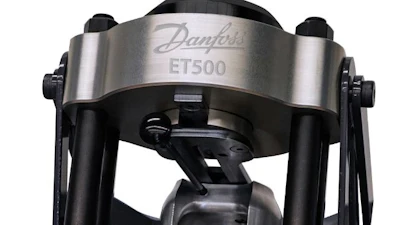 Danfoss ET500 precision industrial measurement device with metallic and black design.