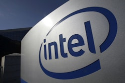 The Intel logo is displayed on the exterior of Intel headquarters in Santa Clara, Calif., Jan. 12, 2011.
