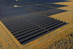 A solar farm sits in Mona, Utah, on Aug. 9, 2022.