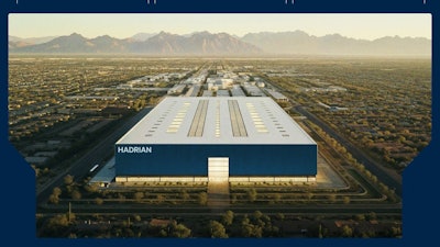 Rendering of Hadrian's Announced Facility in Mesa, AZ.