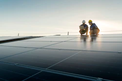 Solar panel installation.