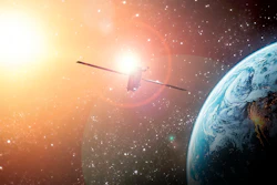 On-orbit render of a spacecraft resembling Evolved Strategic Satellite Communications (ESS) satellite.