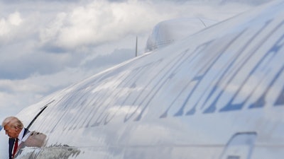 President Trump disembarks Air Force One at Lehigh Valley International Airport, Allentown, Pa., Aug. 1, 2025.