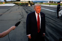 President Trump at Lehigh Valley International Airport, Aug. 3, 2025, Allentown, Pa.