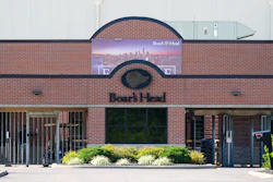 The entrance to the Boar's Head deli meat plant in New Castle, Ind., Aug. 6, 2025.