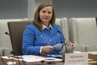 Michelle Bowman, vice chair for supervision of the Federal Reserve Board of Governors, at an open meeting of the board, Washington, June 25, 2025.