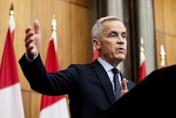 Prime Minister Mark Carney speaks during a news conference at the National Press Theatre in Ottawa, Aug. 22, 2025.