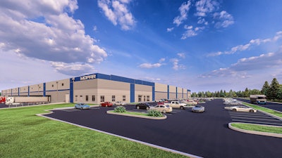 Rendering of Stellantis' 422,000-square-foot Mopar Parts Distribution Center in Forsyth, Georgia.