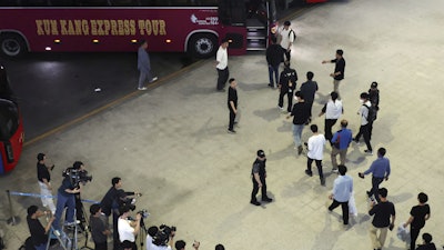 South Korean workers released after days of detention in Georgia, arrive at the Incheon International Airport, in Incheon, South Korea, Friday, Sept. 12, 2025.