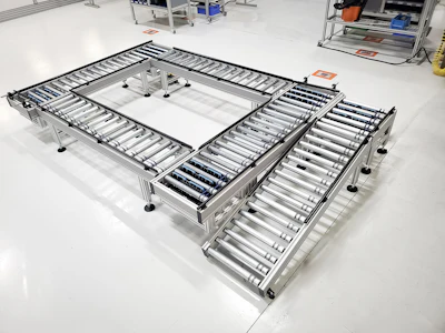 Powered roller conveyors are well-suited for zero-pressure accumulation conveying in all directions.